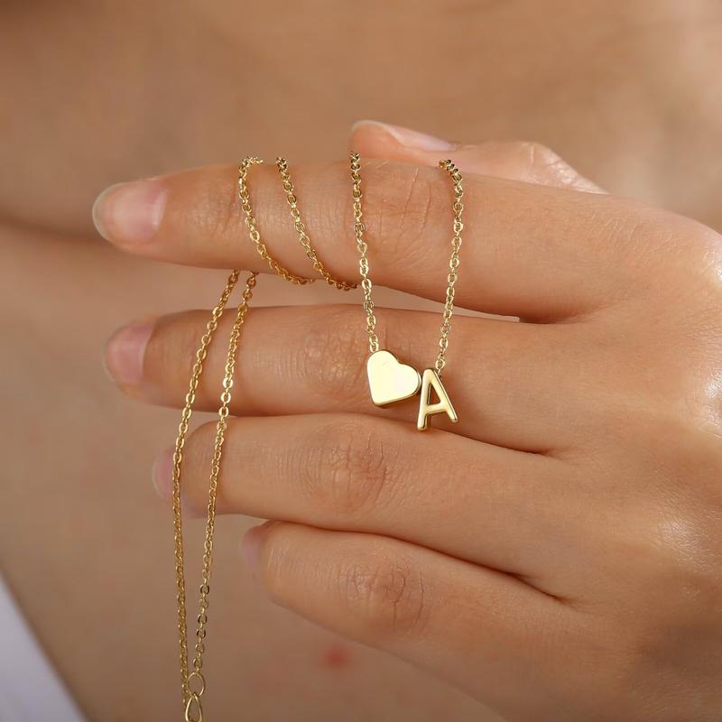 Lumera® 14K Gold-Plated Heart Initial Necklace