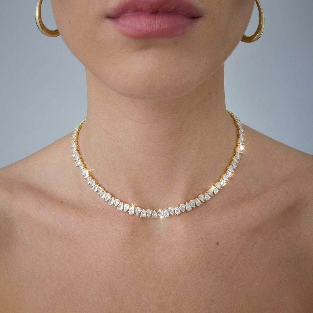 Lumera® 14K Gold-Plated Tennis Necklace