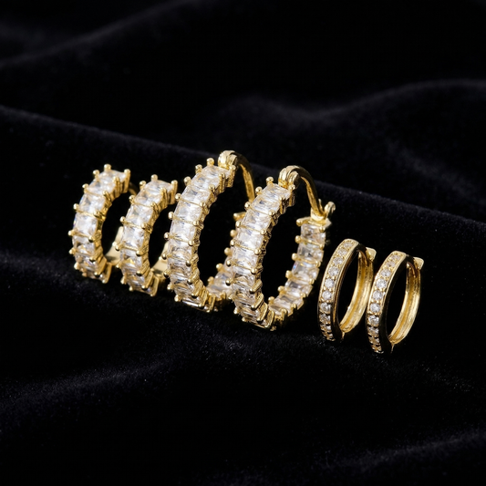 Lumera® Pack 14K Gold-Plated Earrings