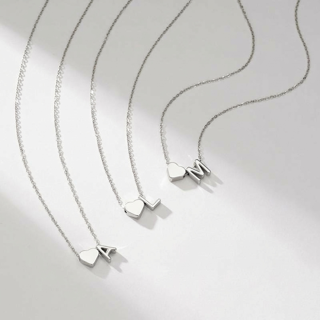 Lumera® 14K Gold-Plated Heart Initial Necklace