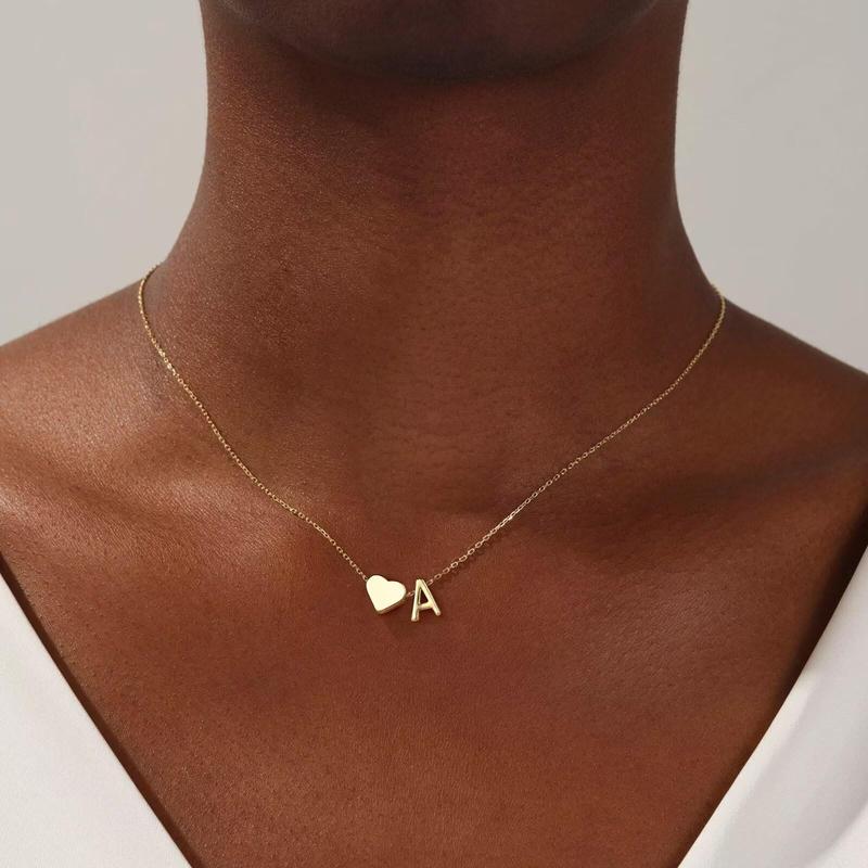 Lumera® 14K Gold-Plated Heart Initial Necklace