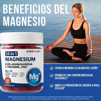 Lumera® Gomitas de Magnesio 14 en 1