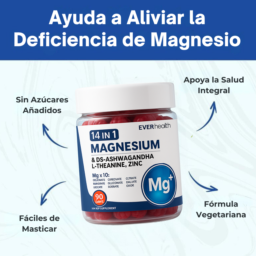 Lumera® Gomitas de Magnesio 14 en 1