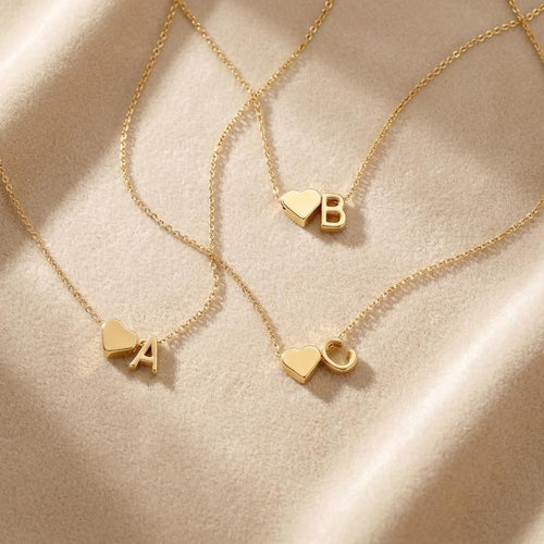 Lumera® 14K Gold-Plated Heart Initial Necklace