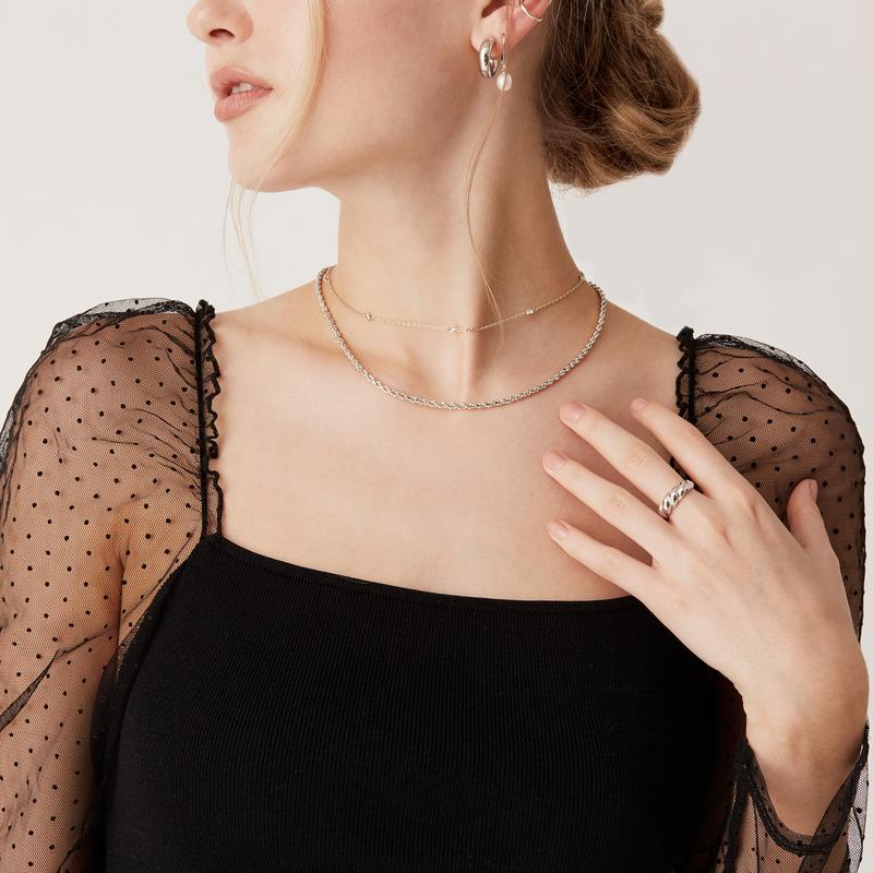 Lumera® 14K Gold-Plated Dainty Station Necklace