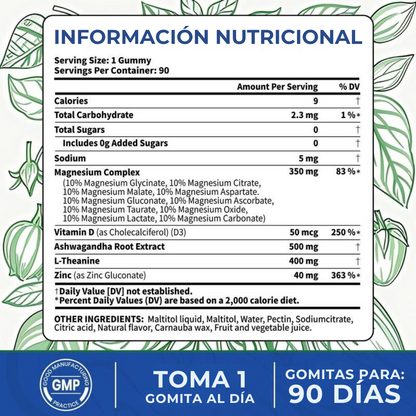 Lumera® Gomitas de Magnesio 14 en 1