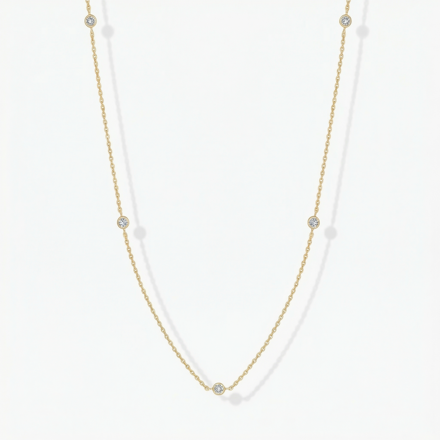 Lumera® 14K Gold-Plated Dainty Station Necklace
