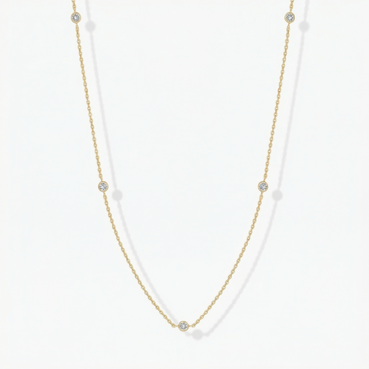 Lumera® 14K Gold-Plated Dainty Station Necklace