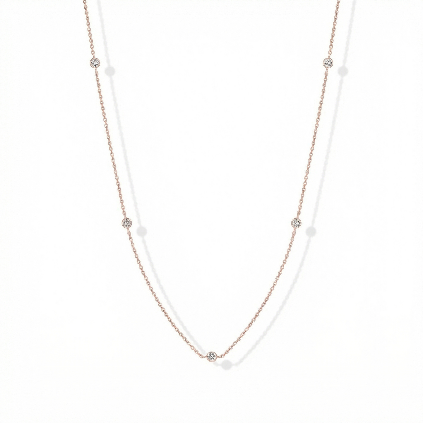 Lumera® 14K Gold-Plated Dainty Station Necklace
